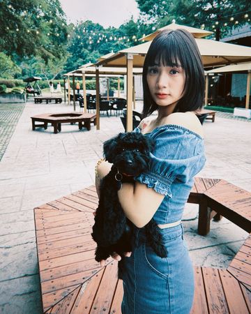 林宜禾說愛犬炭吉很熱情，會主動找人示好及玩樂。（翻攝自林宜禾IG）