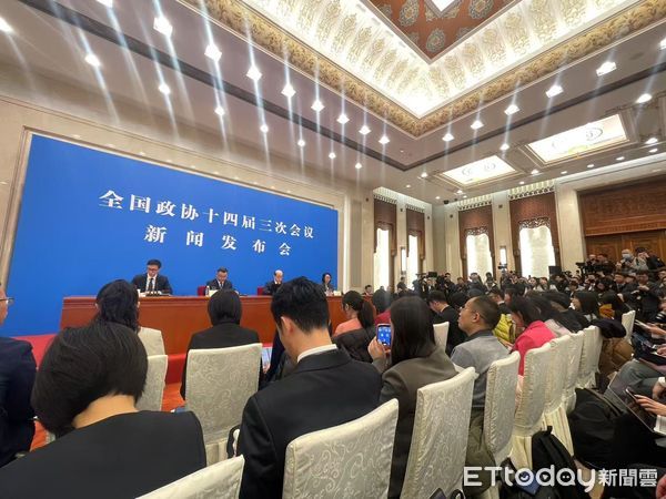 ▲▼ 2025兩會、政協中外記者會、劉結一、發言人             。（圖／記者任以芳攝）