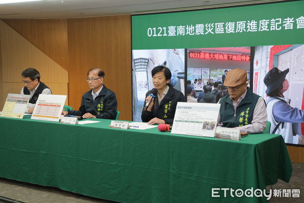 ▲台南市政府3日由副市長葉澤山代表市長黃偉哲主持，宣布於5日在楠西區公所成立「震災復原聯合服務中心」，加速提供災民整合性協助。（圖／記者林東良翻攝，下同）