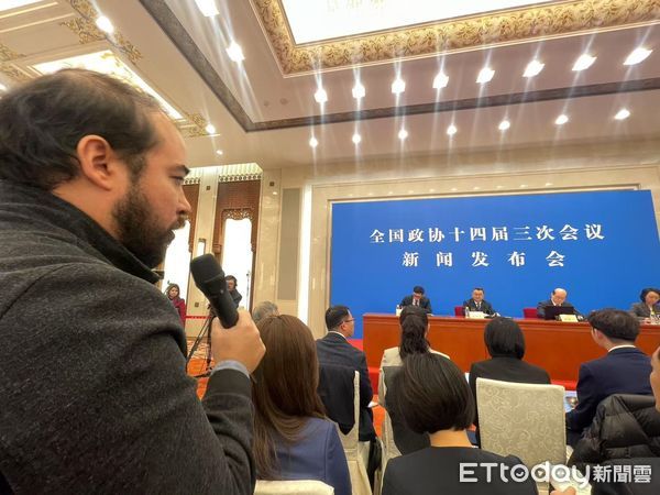 ▲▼ 巴西勞動者電視台記者、政協、2025政協中外記者會            。（圖／記者任以芳攝）