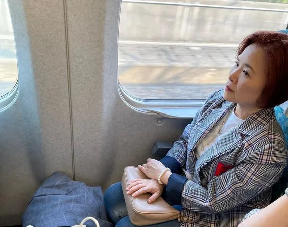 主持人楊月娥搭高鐵自由座遭女乘客怒吼下去。（圖／翻攝自Facebook／楊月娥）