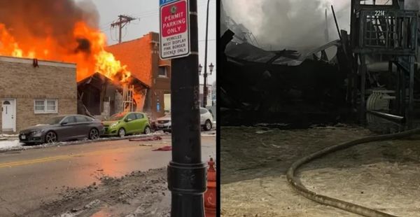 ▲▼維托斯與丈夫舉辦婚禮當天，一名賓客突然跑到她家縱火，導致他們一家無家可歸。（圖／翻攝自GoFundMe）