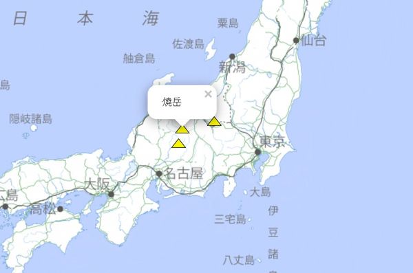 ▲▼燒岳火山噴發警告。（圖／日本氣象廳）