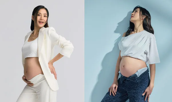 ▲▼47歲女星洪小鈴懷孕仍維持相當好的體態。（圖／嬰兒與母親雜誌提供）