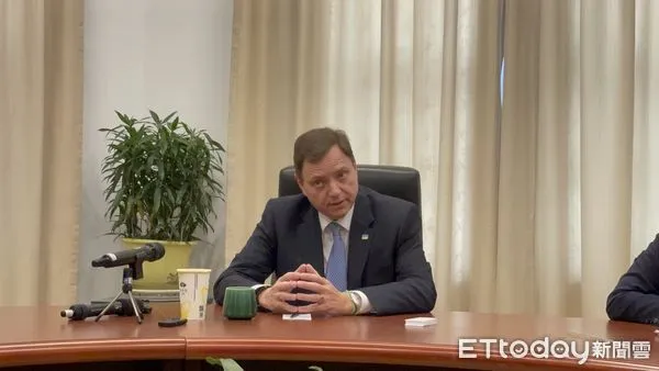 ▲▼美國商會烏克蘭分會（American Chamber of Commerce in Ukraine）會長亨德（Andy Hunder）。（圖／記者陶本和攝）