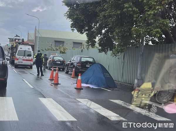 ▲▼烏日女騎士遭大貨車輾過頭顱破裂，當場死亡。（圖／民眾提供，下同）