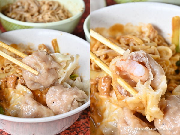 ▲▼阿姐鮮蝦大餛飩｜脆上人氣美食再一間！一週吃上好幾回的隱藏版麵店，不吃辣招牌辣醬麵別輕易嘗試！。（圖／部落客糖糖授權提供）