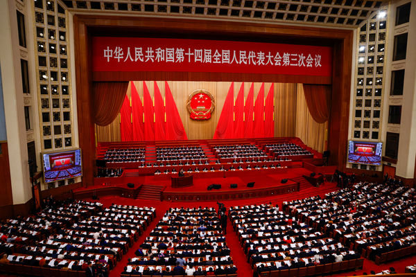 ▲▼兩會,全國人大會議,李強,習近平。（圖／路透社）