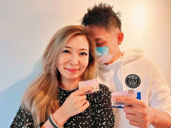 Makiyo（左）3年前閃婚，如今前夫小金（右）時常失聯不顧小孩。（翻攝自Makiyo臉書）