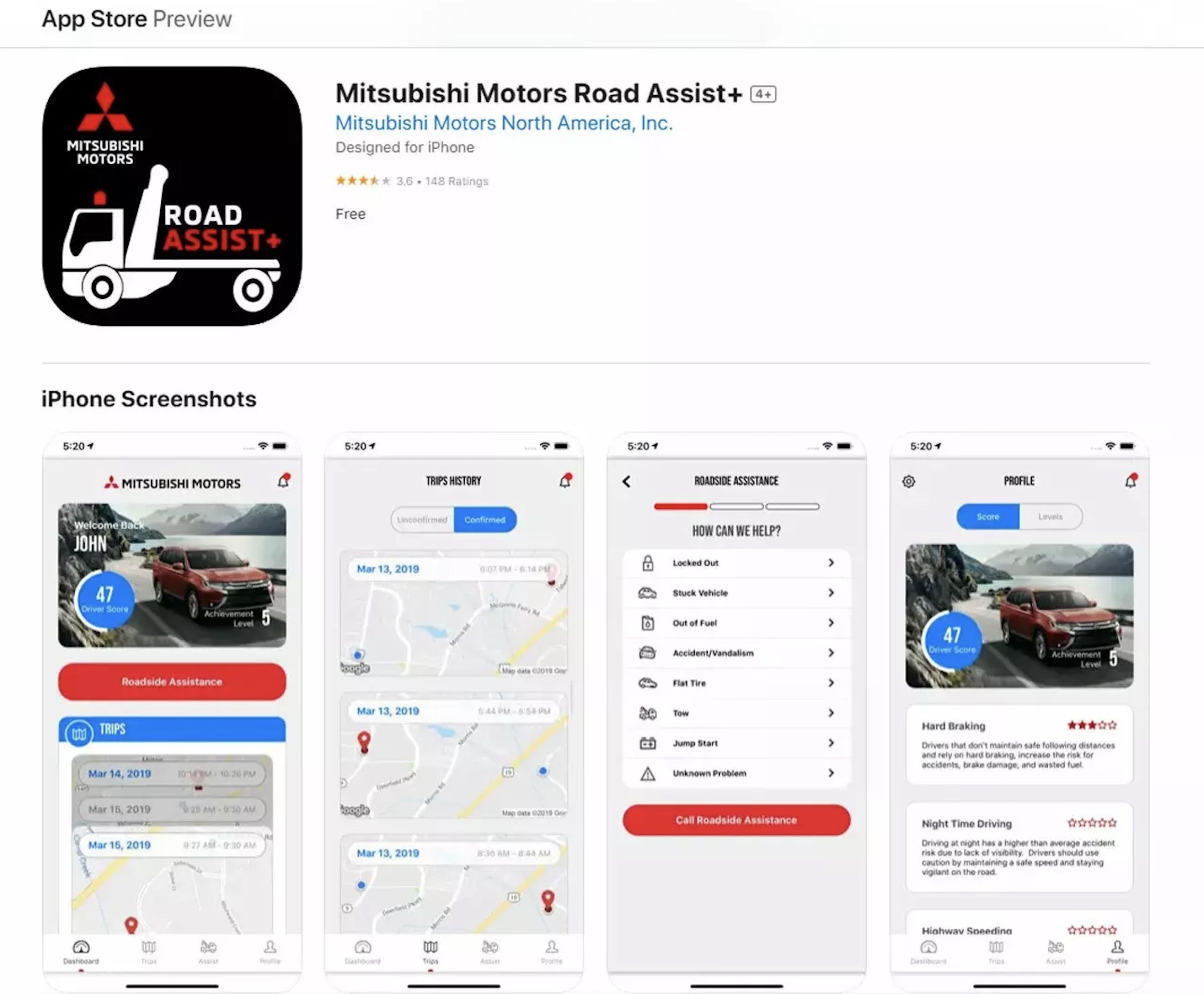 ▲三菱Road Assist+。（圖／翻攝自App Store）