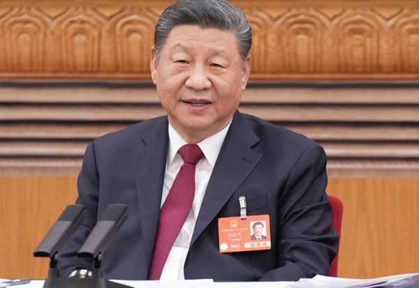 ▲▼ 2025年習近平出席江蘇代表團、連續三年參加、2025兩會 。（圖／翻攝央視）