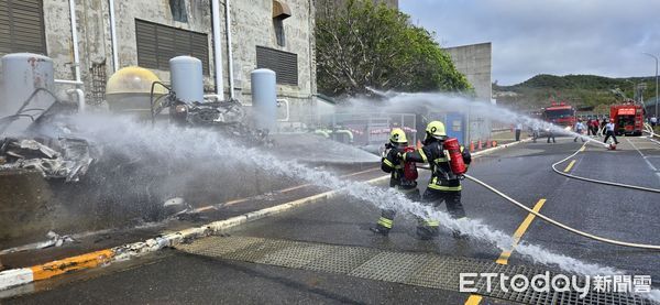 ▲▼核三廠搶救畫面。（圖／消防提供）