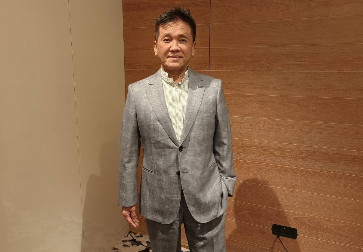 ▲台驊總經理顏益財ˋ看好今年攬貨業獲利空間。（圖／記者張佩芬攝）