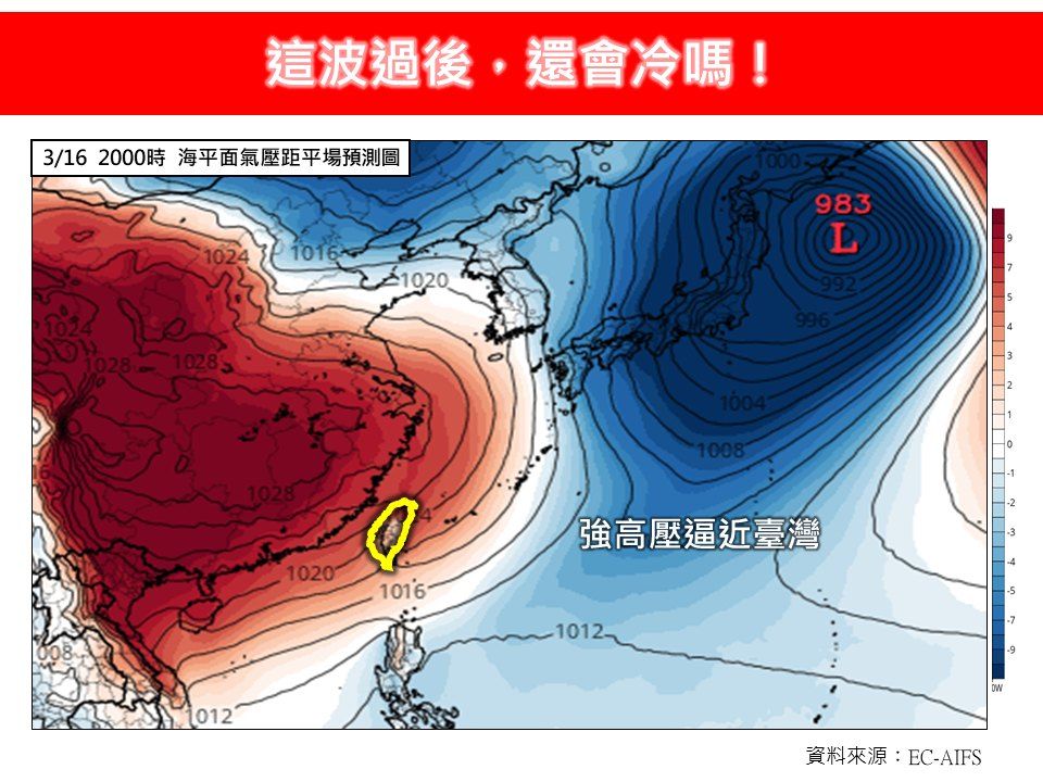 ▲▼林得恩：這波過後，還會冷嗎？（圖／翻攝臉書／林老師氣象站）