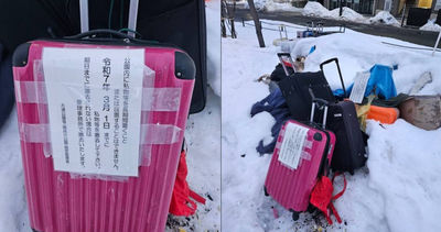 台灣人別做！北海道雪地堆滿行李箱　全因外國觀光客1習慣