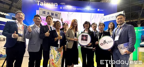 ▲成大醫院李經維院長率團參加全球知名且具影響力的健康醫療IT年度盛會「HIMSS 2025醫療資訊暨管理系統展會」，展示成大醫院鏈結AI技術與病歷大數據分析主題。（圖／記者林東良翻攝，下同）