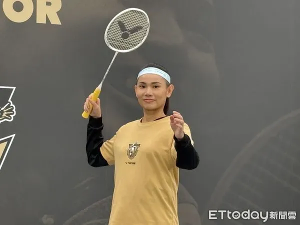 ▲台灣羽球天后戴資穎，6日親自出席個人選手生涯致敬特展記者會。（圖／記者杜奕君攝）