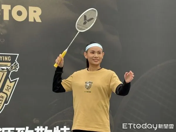 ▲台灣羽球天后戴資穎，6日親自出席個人選手生涯致敬特展記者會。（圖／記者杜奕君攝）