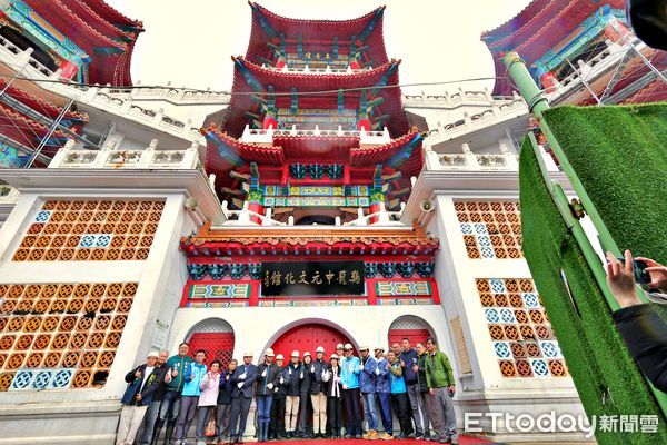 ▲基隆主普壇大規模整修。（圖／記者郭世賢翻攝）