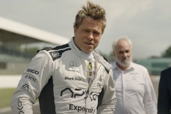▲《F1》由「小布」布萊德彼特飾演已退役的賽車手。（圖／華納提供）