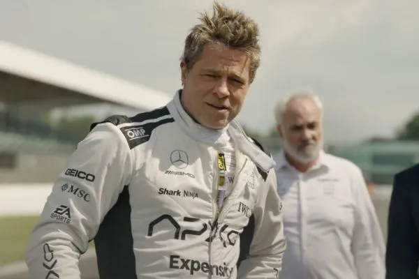 ▲《F1》由「小布」布萊德彼特飾演已退役的賽車手。（圖／華納提供）