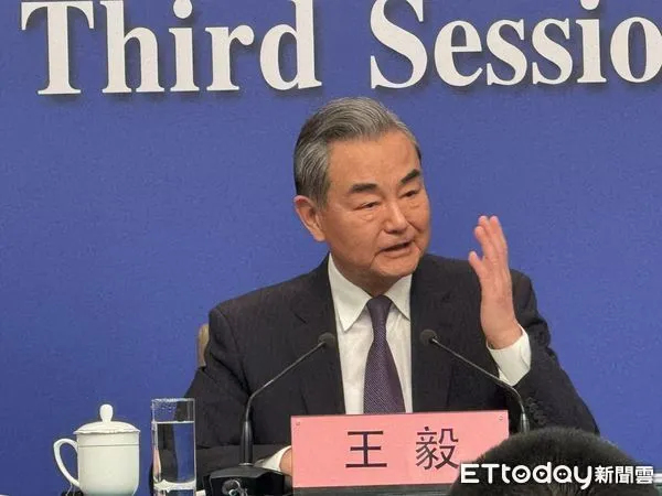 ▲▼ 王毅外長記者會、2025兩會            。（圖／記者任以芳攝）