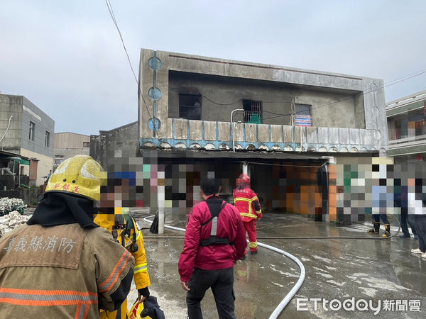 ▲▼     嘉義東石住宅火警  。（圖／嘉義縣消防局提供）
