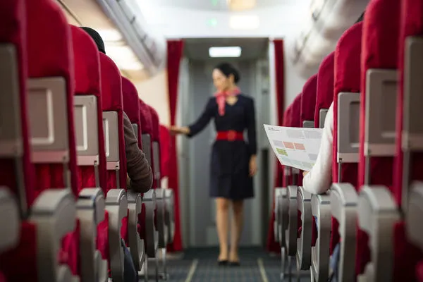 ▲▼飛機,機艙,搭機,空姐,乘客,示意圖。（圖／VCG）
