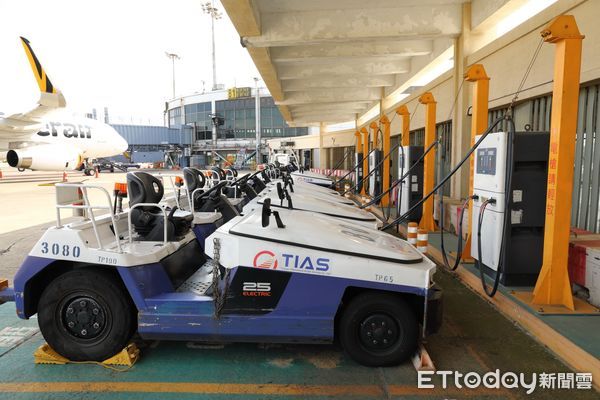▲▼桃園機場,空側,車輛,地勤,電動車。（圖／桃機公司提供）