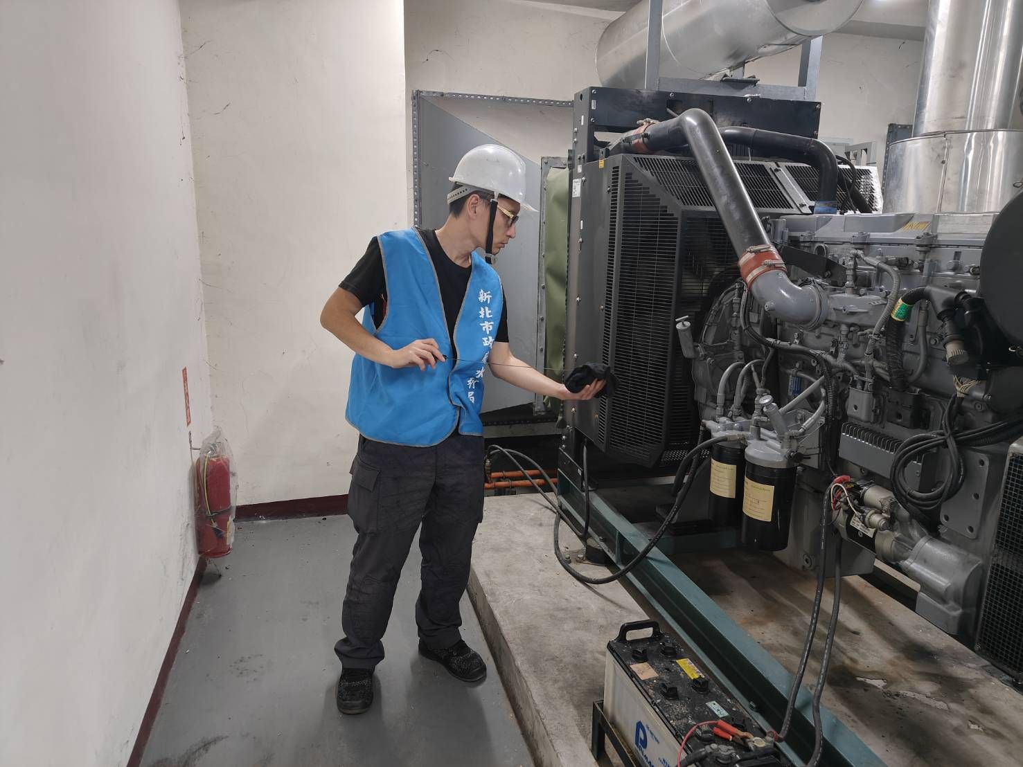 ▲新北塔寮坑二號抽水站3／10蓄水試抽。（圖／新北市水利局提供）