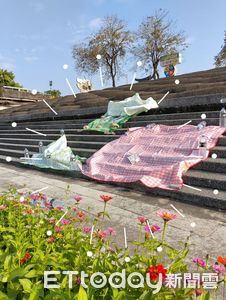 嘉義中埔春嬉風鈴太熱門 野餐墊、紙箱占位超扯畫面曝