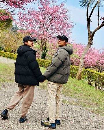 ▲洪詩和李運慶感情十分甜蜜。（圖／翻攝自Instagram／angelhong）