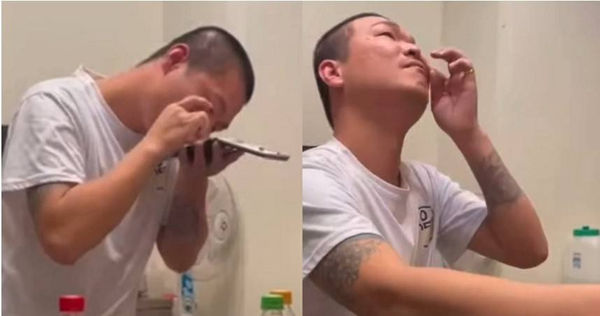 天峰疑似在直播中吸毒拉K，民眾持相關影像舉報，警方介入調查。（圖／翻攝畫面）