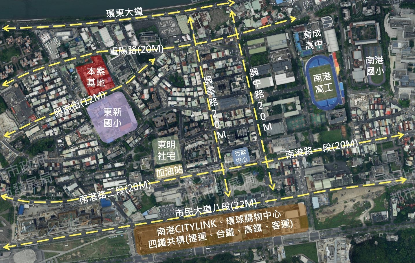 ▲▼南港產專區首件公辦都市更新案「南港新都」。（圖／北市都市更新處）