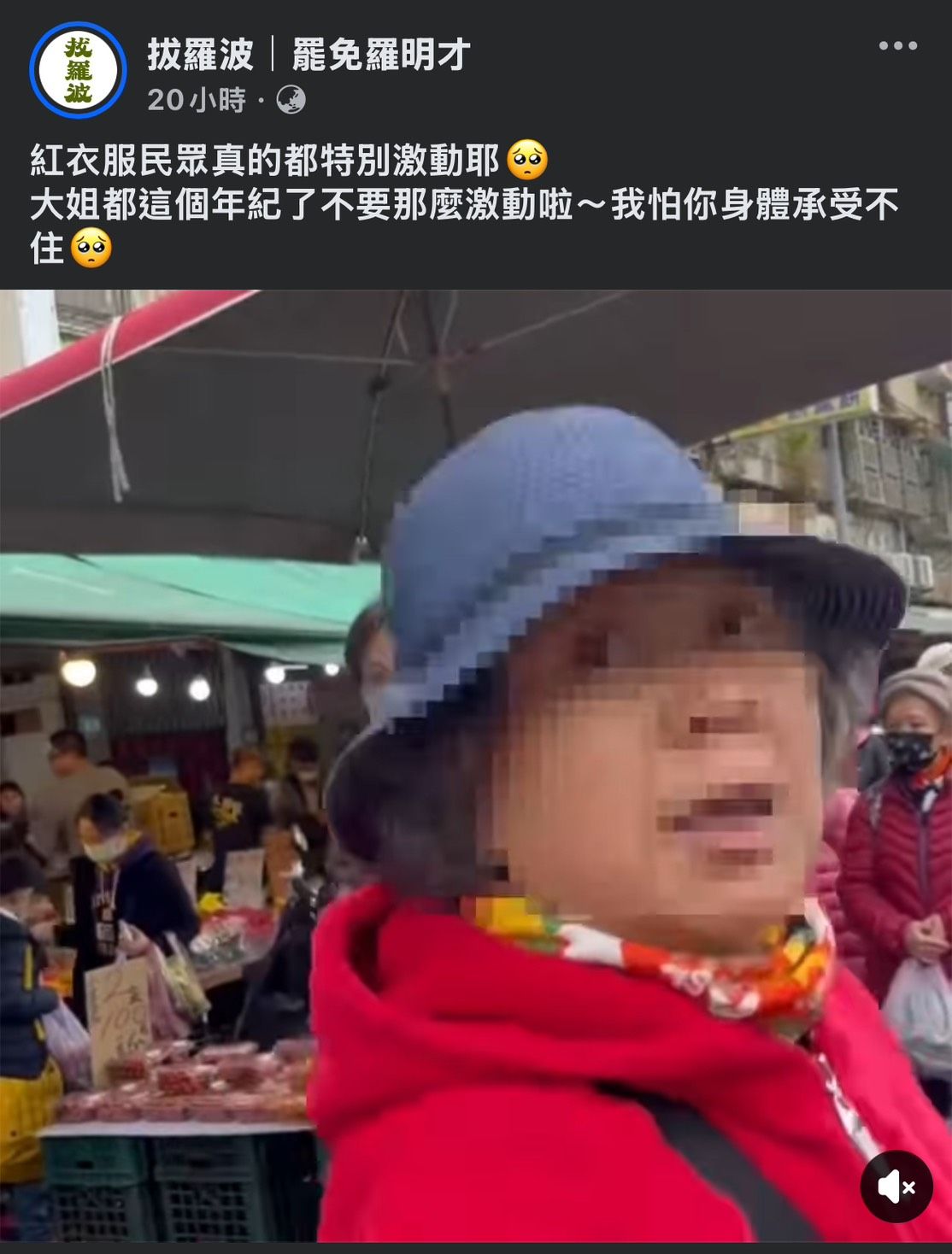 ▲▼罷免羅明才志工團體遭一名紅衣女子比不雅手勢，還遭爭搶手機。（圖／拔羅波臉書粉絲專頁）