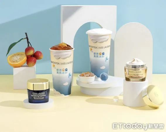 ▲▼「五桐號X雅詩蘭黛」推期間限定聯名飲品「柚香荔枝凍飲QQ」。（圖／五桐號提供）