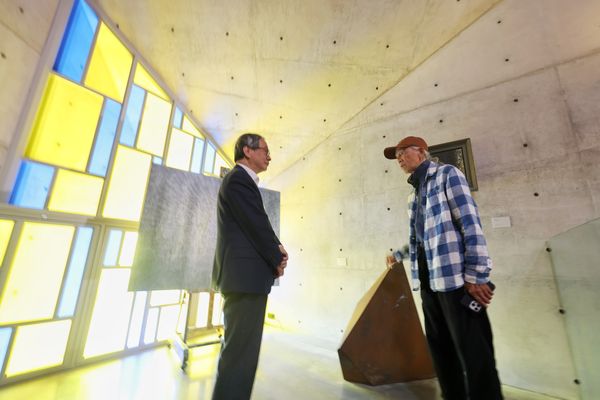 ▲▼文化部長李遠赴台東，拜訪「江賢二藝術園區」、布拉瑞揚舞團。（圖／文化部）