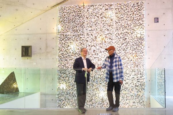 ▲▼文化部長李遠赴台東，拜訪「江賢二藝術園區」、布拉瑞揚舞團。（圖／文化部）