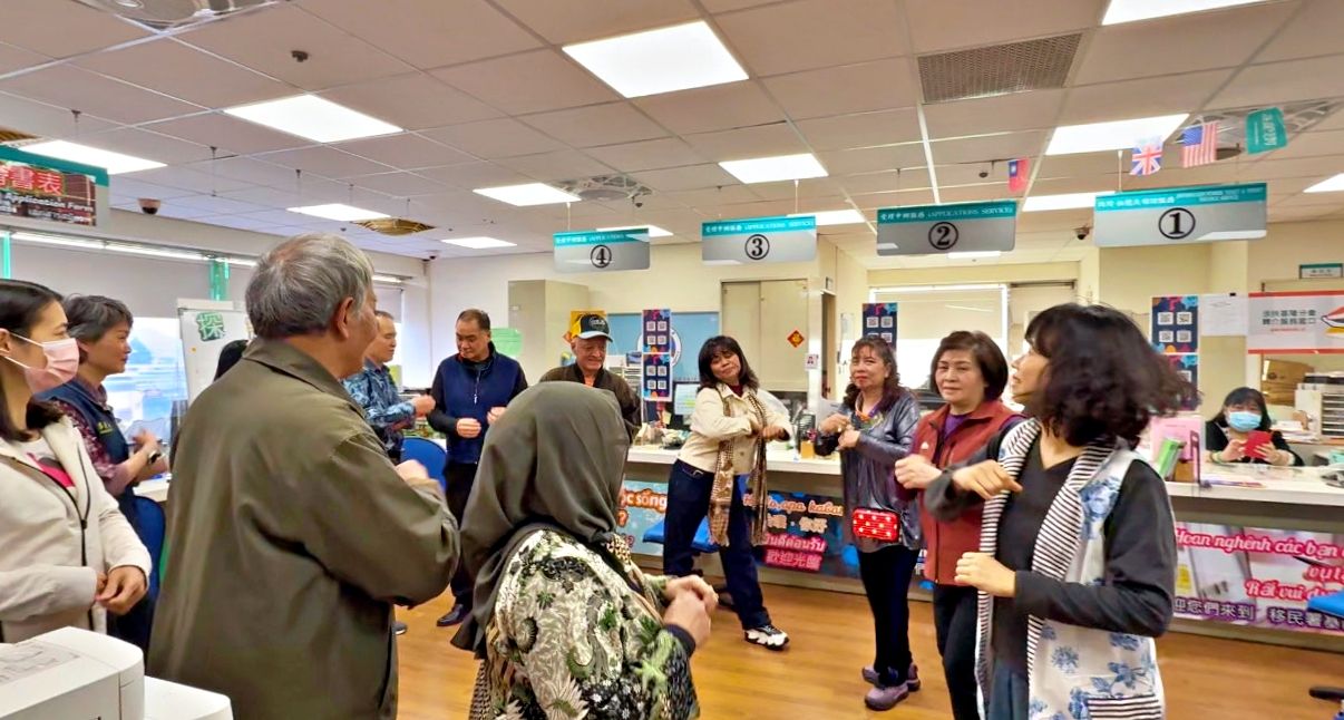 ▲印尼共學團走進基隆。（圖／移民署基隆市服務站提供）