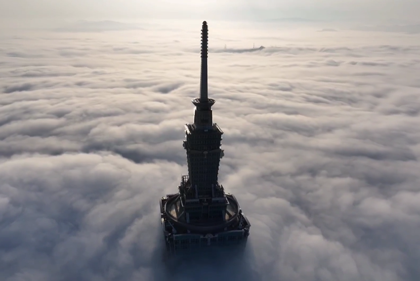 ▲台北101「穿破雲海」超壯觀。（圖／沈張鴻授權引用，下同）