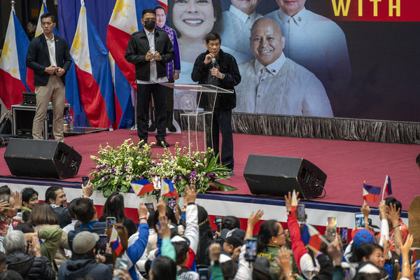 ▲▼ 菲律賓前總統杜特蒂（Rodrigo Duterte）9日在香港出席活動。（圖／達志影像／美聯社）