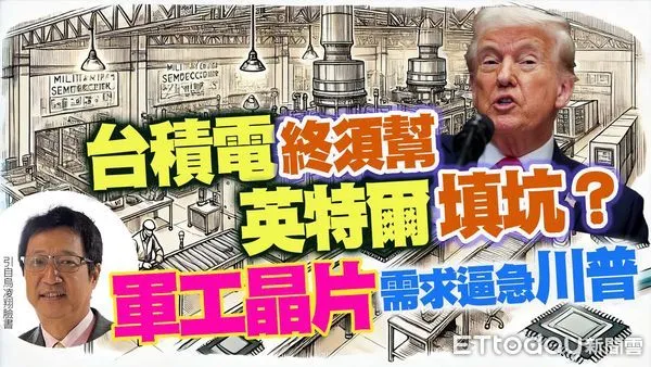 ▲▼國際關係學會科技與國關研究委員會召集人烏凌翔 分析川普為何要台積電。（圖／合成圖）