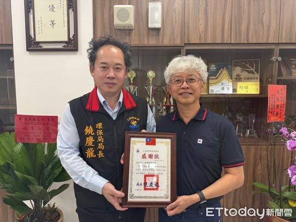 ▲▼花蓮環保局媒合亞泥公司將可再利用之物資捐贈景美國小。（圖／花蓮縣政府提供，下同）