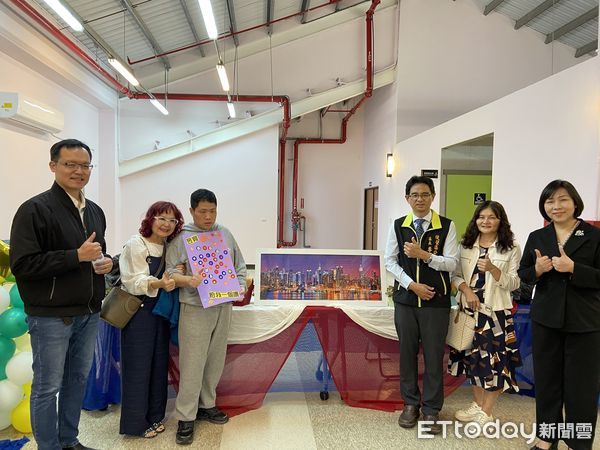▲衛生福利部台南教養院11日辦理「愛吾礙」師生聯展開幕活動。（圖／記者林東良翻攝，下同）