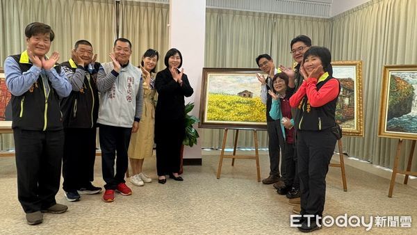 ▲衛生福利部台南教養院11日辦理「愛吾礙」師生聯展開幕活動。（圖／記者林東良翻攝，下同）