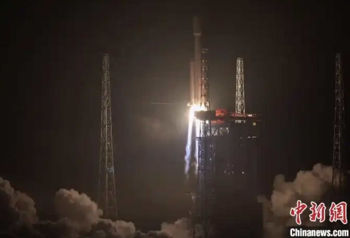 ▲大陸海南商業航天發射場一號發射工位首次完成發射衛星任務。（圖／翻攝中新網）