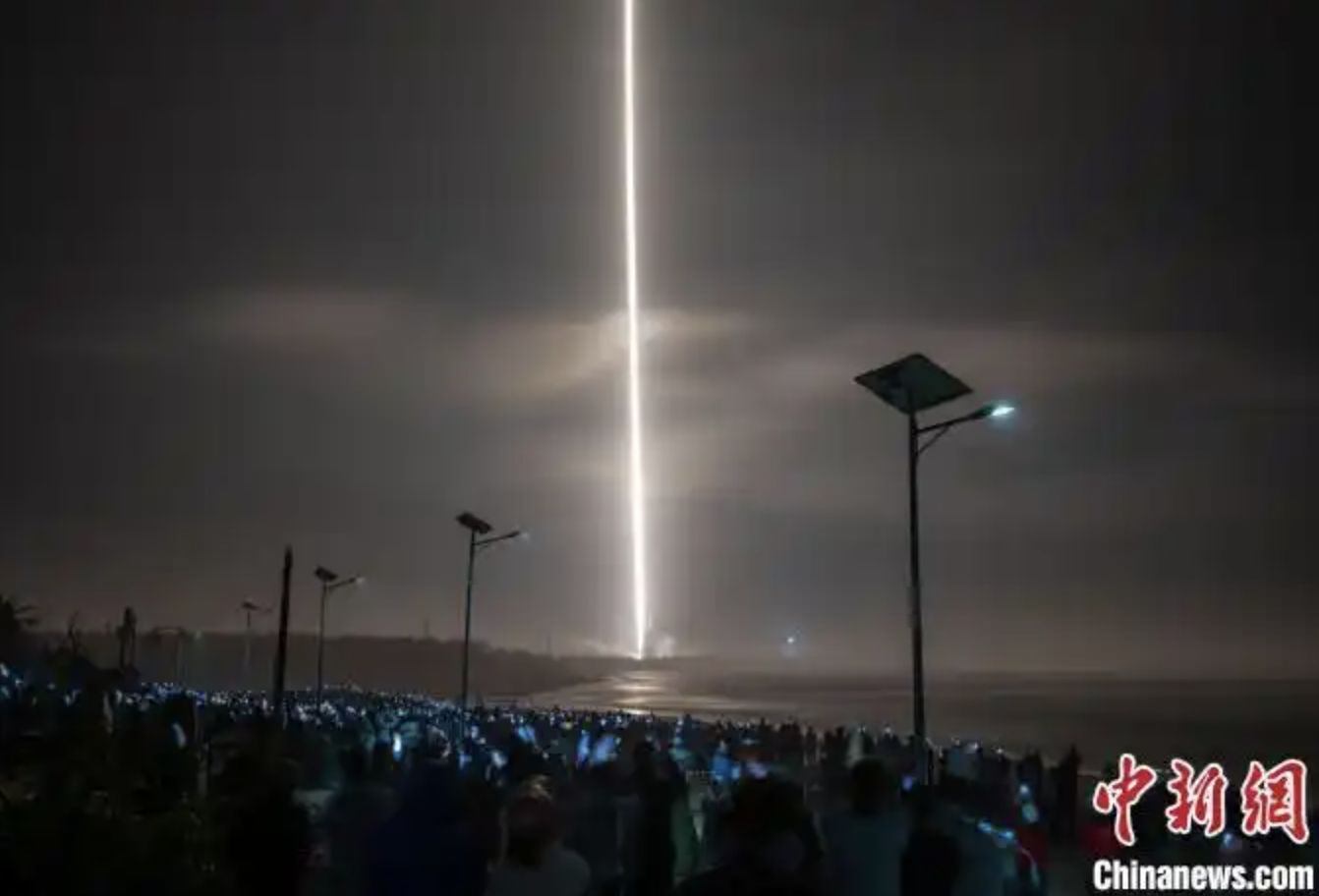 ▲大陸海南商業航天發射場一號發射工位首次完成發射衛星任務。（圖／翻攝中新網）