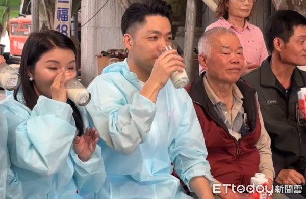 ▲台北市長蔣萬安今日率教育局、產業局、北農等相關單位南下彰化、雲林乳牛牧場考察。（圖／記者游瓊華翻攝）