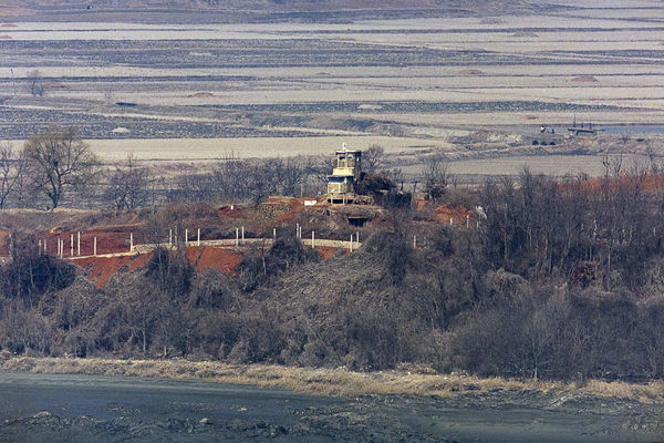 ▲▼從南韓京畿道坡州的暸望台，望向北韓邊境。（圖／達志影像）