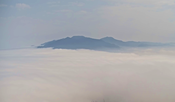 ▲觀音山雲海(即時影像畫面),觀音山硬漢嶺眺望美景。（圖／北觀處提供）